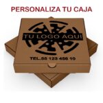 100 Cajas Pizza Kraft Personaliza tu Logo 30 Cm (12 Pulgadas)