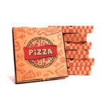 50 Cajas Pizza Kraft Diseño 25 Cm (10 Pulgadas) Corrugado