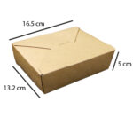 400 Contenedores Kraft para Comida Biodegradables 1080 ml.